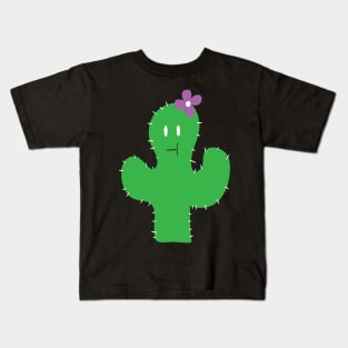 Cutesy Flower Cactus Kids T-Shirt